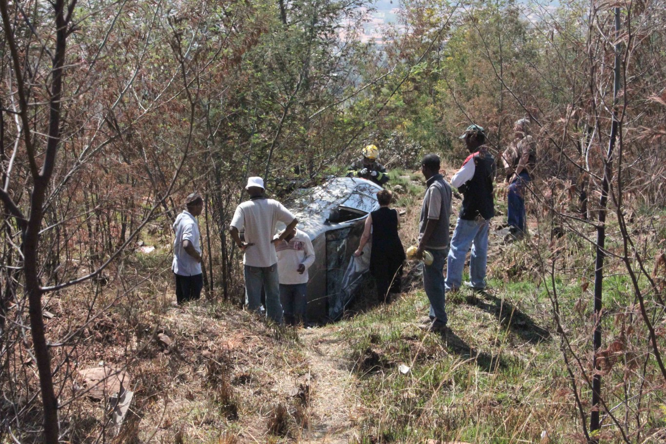 Man Rolls His Car Down a Hill in Roodekrans | Accidents.co.za ...