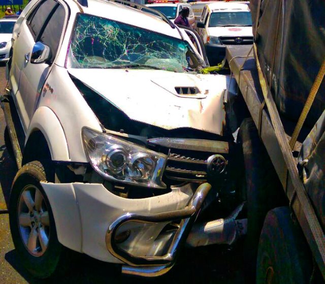 Durban N2 south collision with trucks leaves two injured