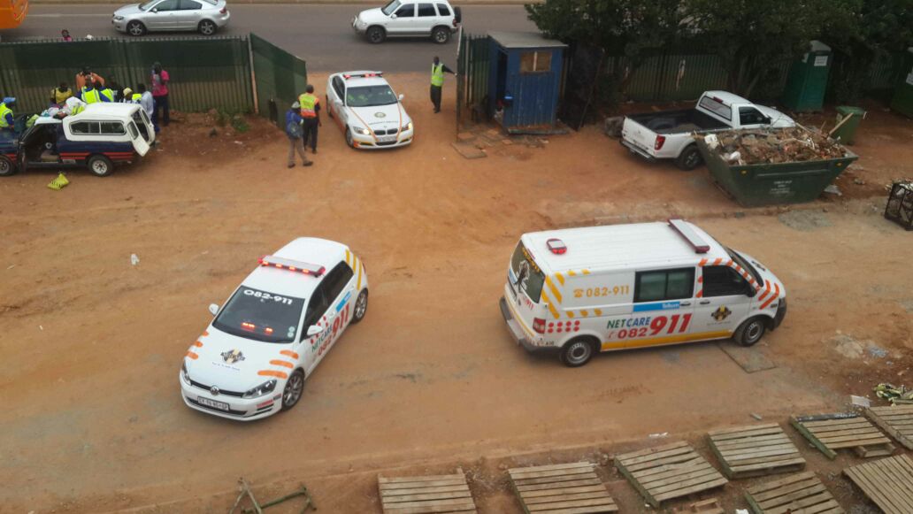 Fall at a construction site in Arcadia, Pretoria leaves man seriously injured