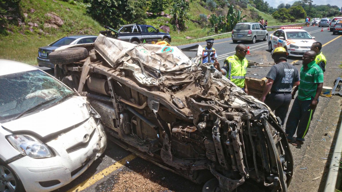 Umhlanga crash leaves biker injured