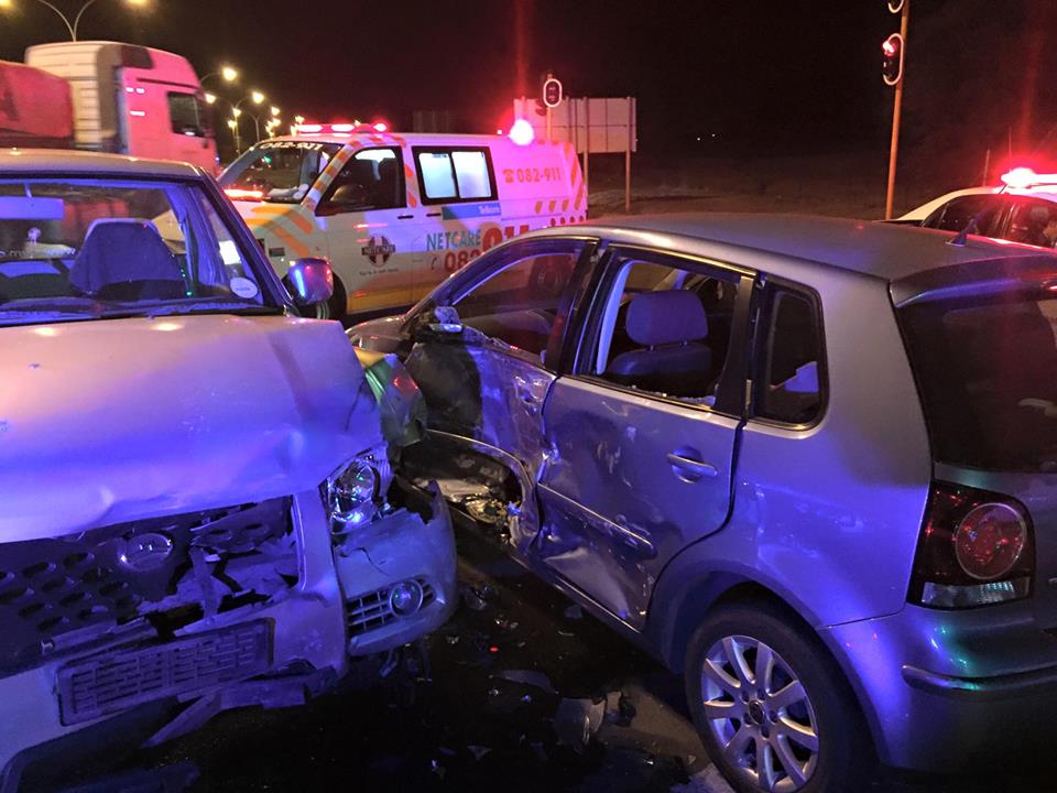 Lucky escape from serious injury after collision on Haldon Bridge in Bloemfontein