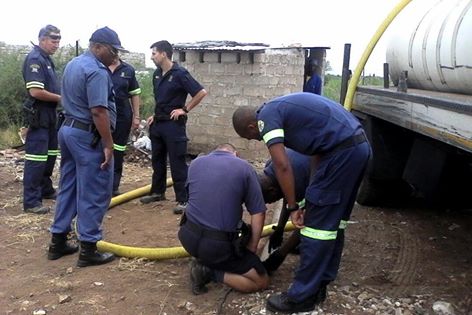 Police recovers firearm thrown down pit toilet