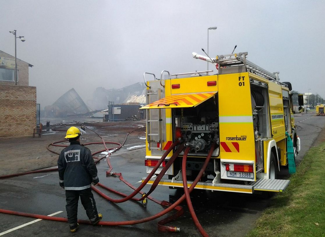 Massive fire at cooking oil refinery south of Durban