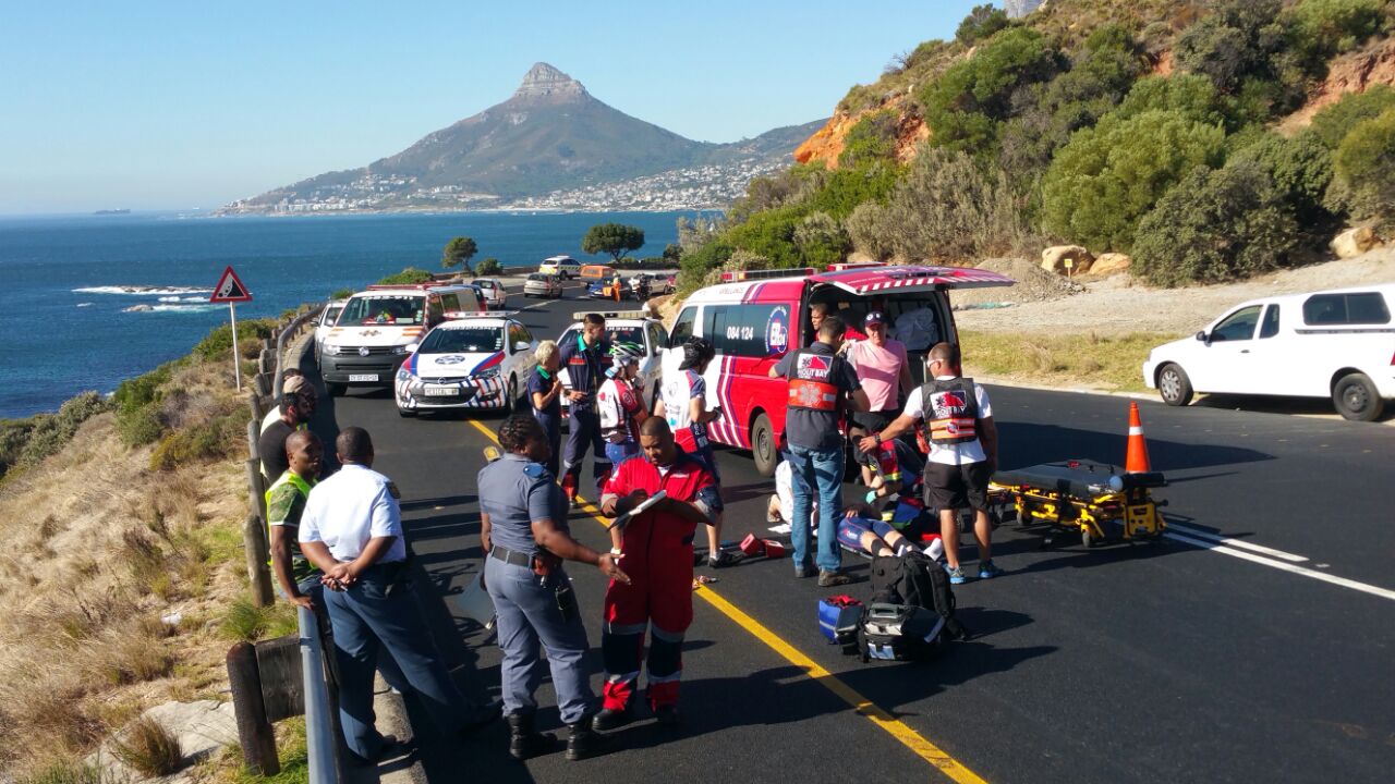Cyclists injured in pre-Argus training