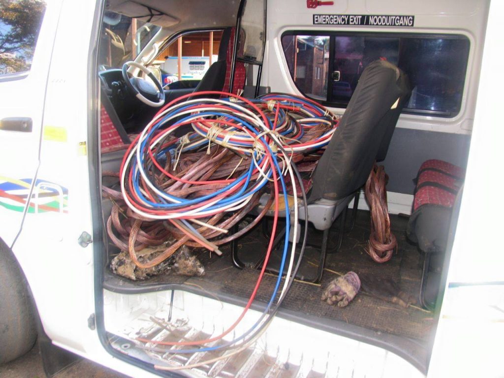 Copper cable thieves arrested in vehicle search near ...