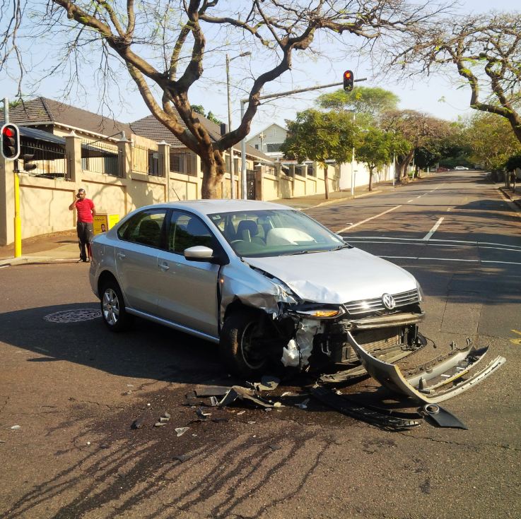 Two injured in collision at intersection