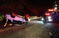 Vehicle flips at high speed on Sea Cow Lake Road
