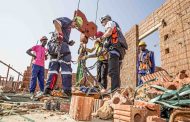 Specialised rescue training at construction site in Ballito