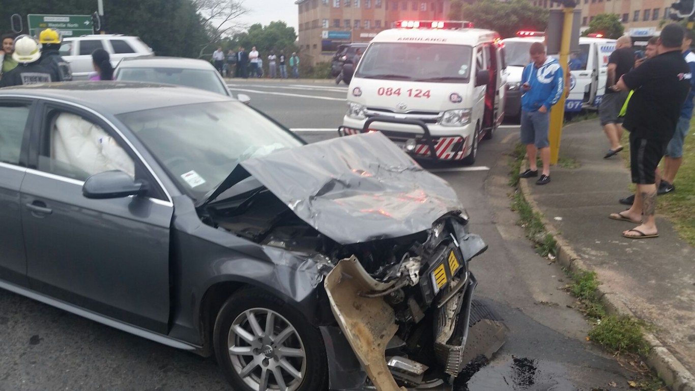 One injured in collision at intersection of Braam Fischer and Burke