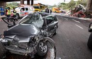 Horror truck crash at bridge on M7 kills two
