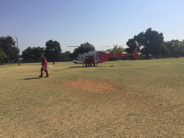 Benoni man critical after five-metre fall