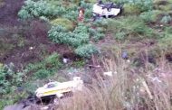 One person died and another injured when SUV plunged down 50 metres embankment