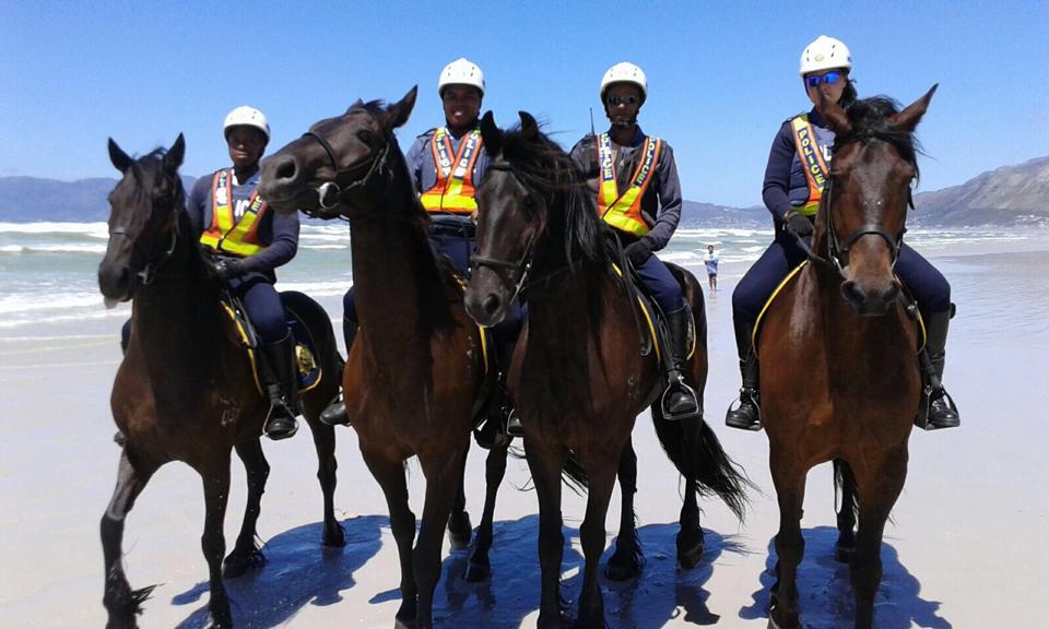 Police patrolling beaches along the SA coastline