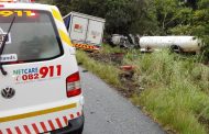 Margate P200 truck crash leaves two injured