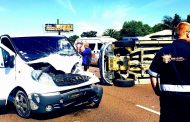 Fortunate escape from injury in vehicle rollover in Centurion