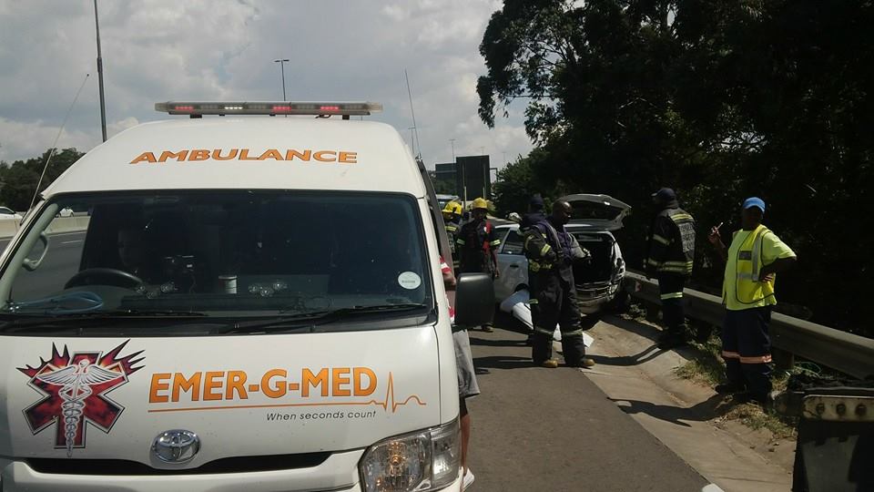 Two injured in crash on the N3 North at Van Buuren, in Bedfordview