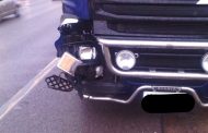 Pedestrian critical after being hit by truck