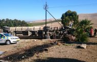 Driver injured as truck overturns, Durbanville