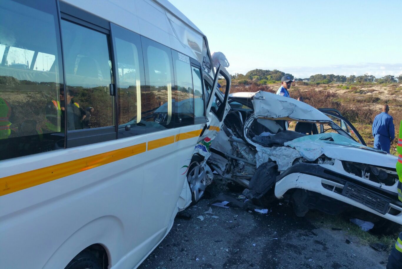 Several vehicles collide on Jakes Gerwel Road in Mitchells Plain killing one man