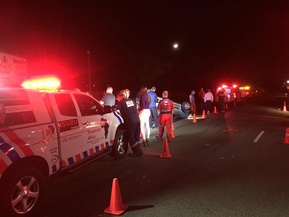 One injured in double vehicle rollover on R64 at Bain's Game Lodge, BFN