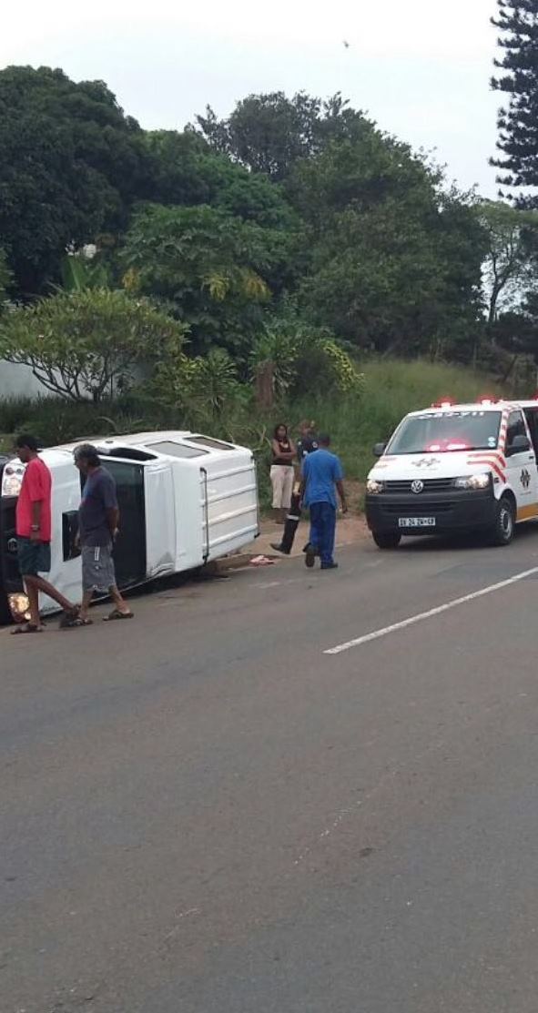 Three injured in bakkie rollover in Redhill, Kwa-Zulu Natal