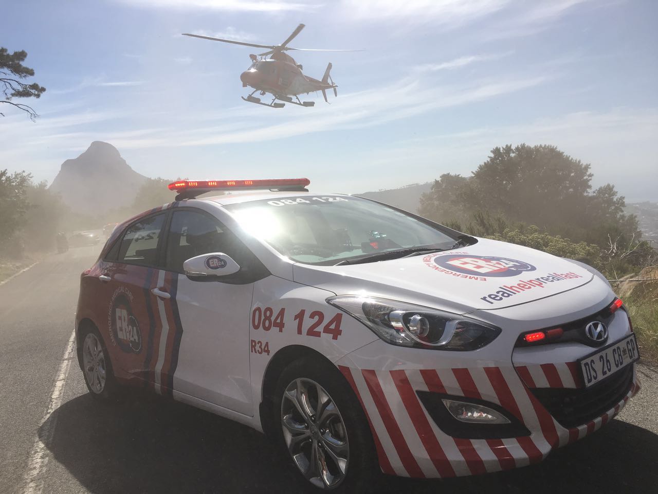 Woman rescued off Table Mountain.