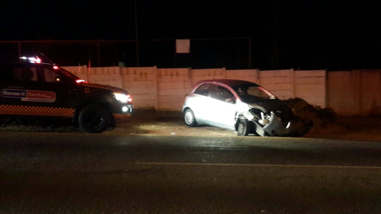 Three injured in collision at intersection in Fourways
