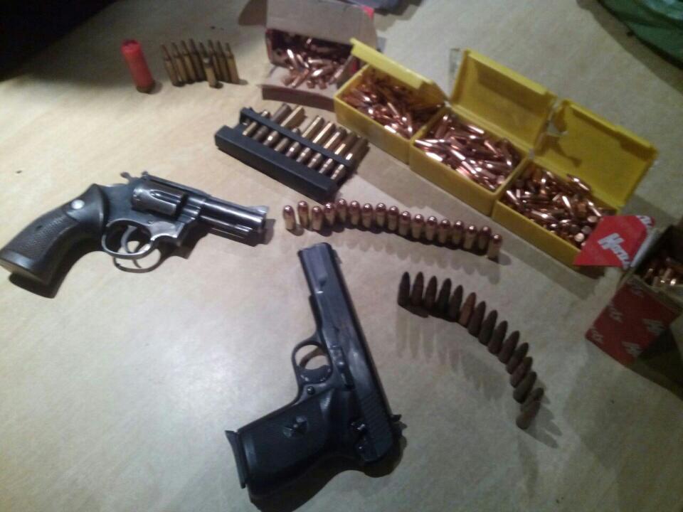 Illegal firearms confiscated from container used by the Delft South Taxi Operators