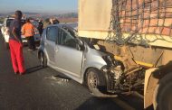 Rear-end collision into truck near Nelmapius, Centurion