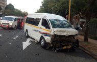 Nine injured in taxi collision in Arcadia, Pretoria