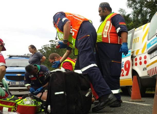 Cyclist injured after colliding with car on Whitefield drive in Kingsburgh Kwa-Zulu Natal