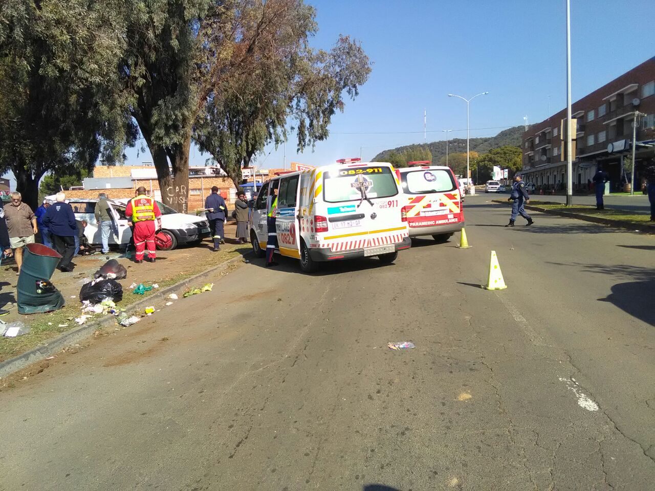 Three injured in collision in Andries Pretorious street in Bloemfontein