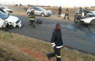 Two injured in head-on collision, Boksburg