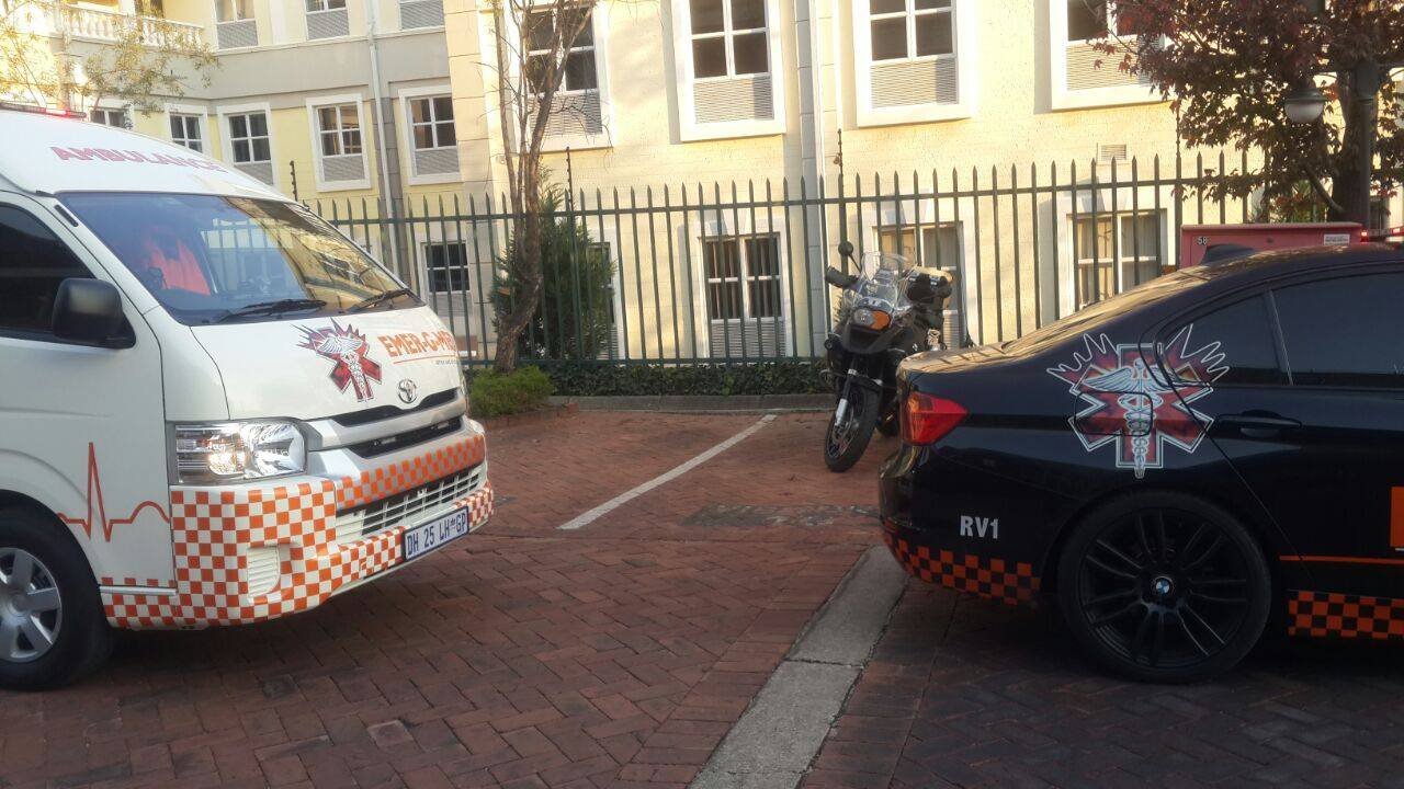 Biker sustains moderate injuries in collision in Sunninghill