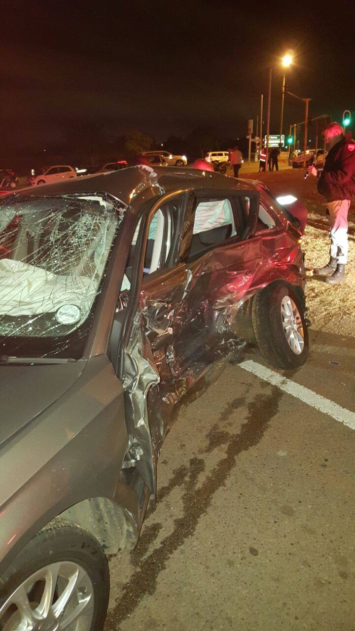 One person injured at collision at intersection in Pretoria