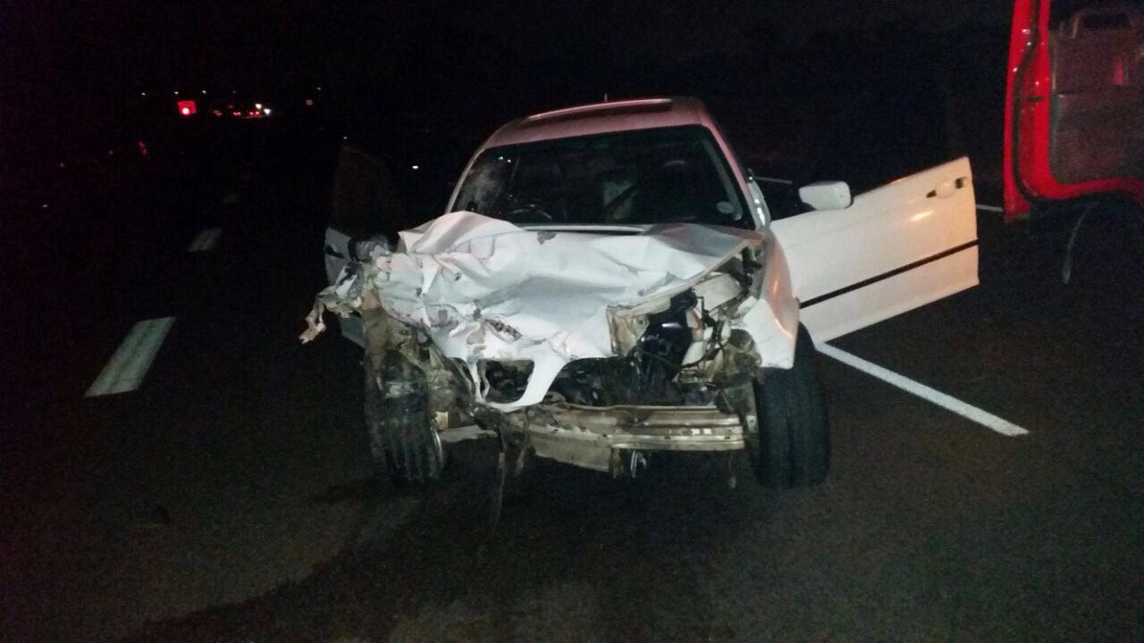 Two injured in collision on the N4 direction Soshanguve in Akasia, Gauteng.