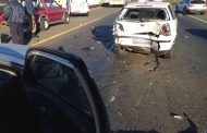 Three car pile-up after the Crowne Interchange in the South of JHB