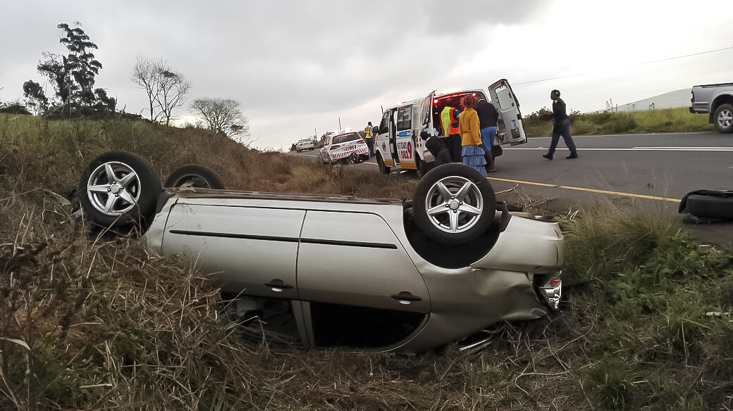 Rollover crash on the R603 near Eston