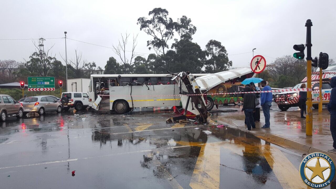 Two buses collide in Durban