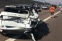5 People injured after car skips robot & t-bones delivery vehicle, Centurion
