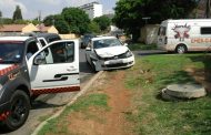 Head-on collision on the corner Sovereign and Leicester, Bedford Gardens.