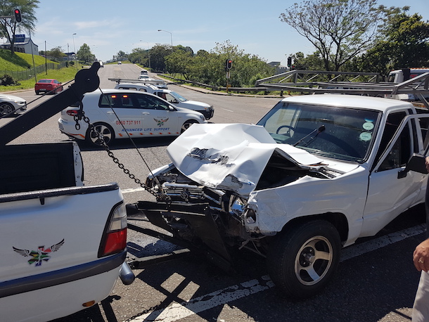 Fourteen people injured after a taxi and a bakkie collided.