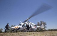 Netcare 911 helicopter airlifts man from Bronkhorstspruit crash scene.