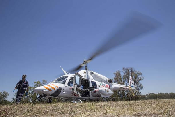 NETCARE2 AIRLIFTS CRITICAL MAN - GP