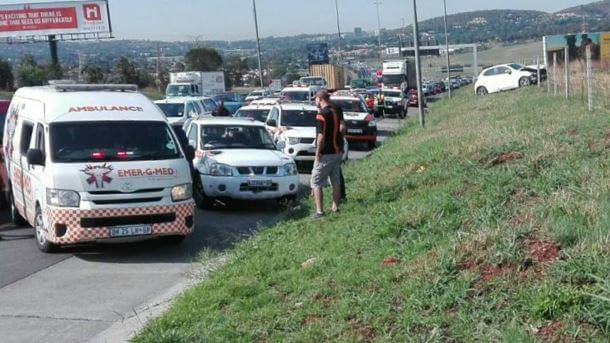 Mutli-vehicle collision in Modderfontein