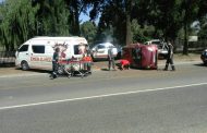 Rollover collision on Bloutulp Road, Alberton.