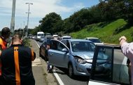 Three car pile-up on the M1 South by Houghton Drive, Parktown.