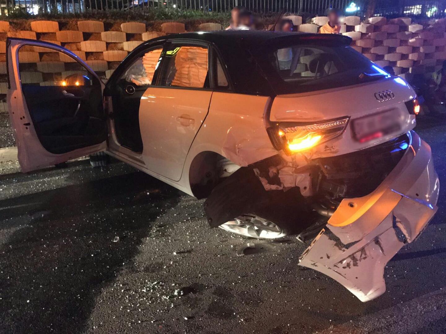 Weekend collision on the corner of William Nicol Drive and Uranium Road, in Fourways.