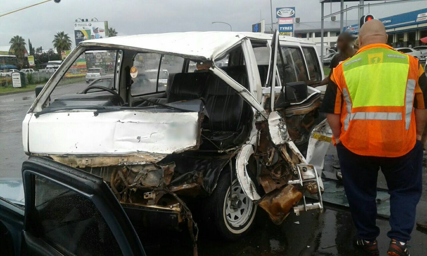 Collision on the corner of Hendrik Verwoerd and Jakaranda, Centurion.