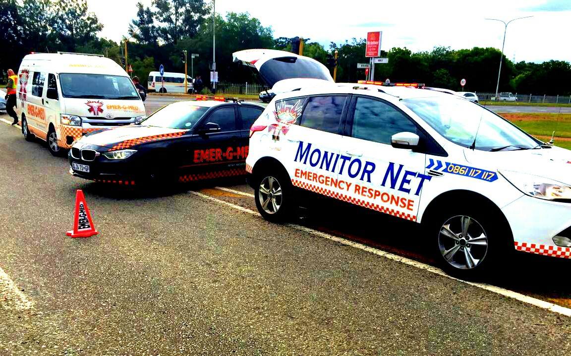 Collision between two vehicles on Botha Avenue, Lyttleton